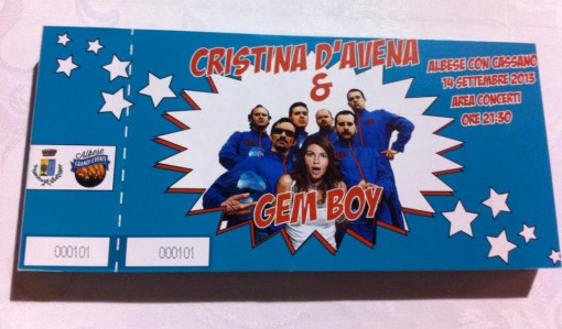 Biglietti Cristina d'Avena