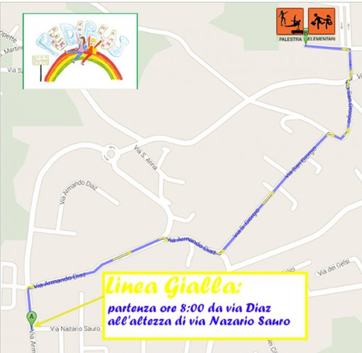 linea gialla pedibus lurago