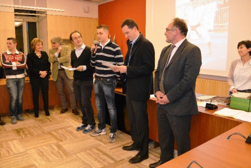 Attestati di riconoscenza, premiazioni comune Erba, dicembre 2013, luca viscusi