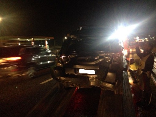 Incidente Molteno auto ferma tamponata da un tir febbraio 2014 (3)