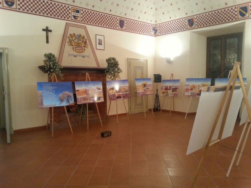 Mostra disegni bambini Terezin Lambrugo febbraio 2014