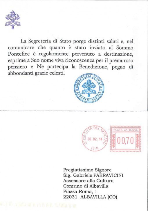 Risposta papa Francesco