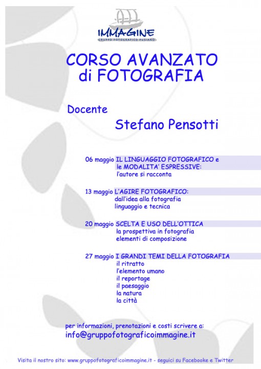 Corso fotografia gruppo pusiano