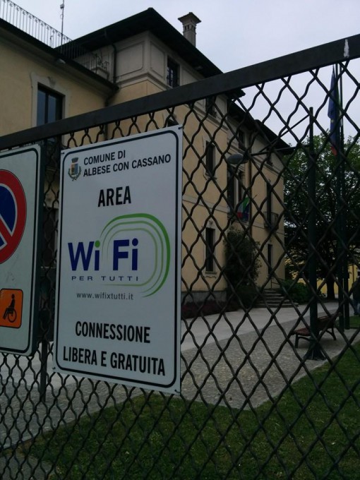Wi-fi gratuito al parco Albese aprile 2014