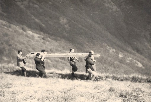 Trasporto croce monte Puscio