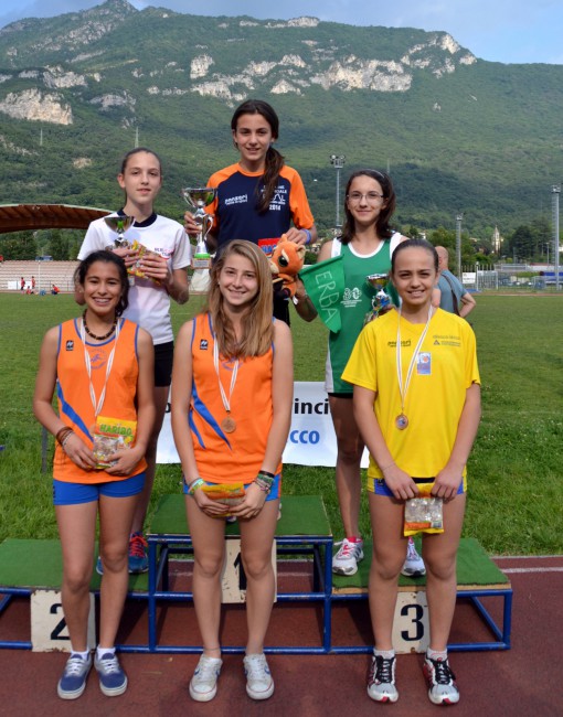 Atletica Erba podio alice narciso e corti sabrina