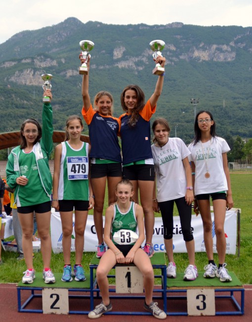 Atletica Erba podio erbese