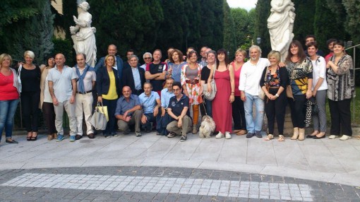 Consegna statue classe '64 viale dei cipressi Erba giugno 2014 (2)