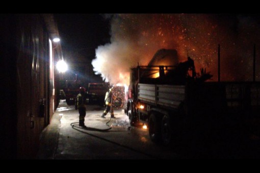 Incendio camion via Ferraris Erba giugno 2014 (1)