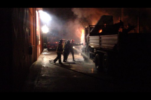 Incendio camion via Ferraris Erba giugno 2014 (2)