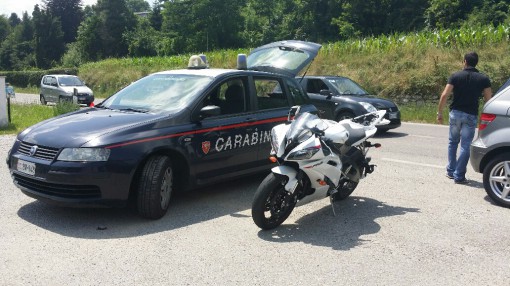 Incidente auto moto Alserio giugno 2014