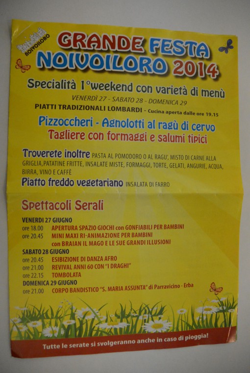 Noivoiloro week-end giugno e luglio Erba (1)