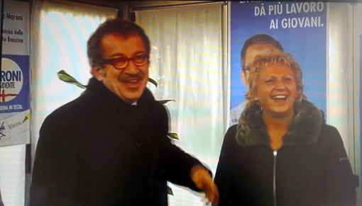 Foto incontro Daniela Maroni e Roberto Maroni a Como