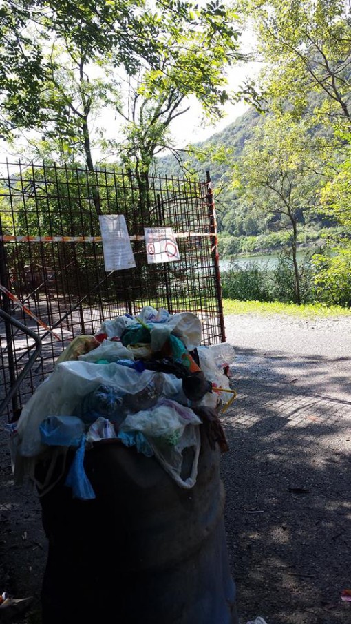Lago del Segrino spazzatura agosto 2014 (1)