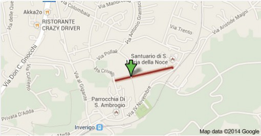 Mappa viale dei Cipressi Inverigo
