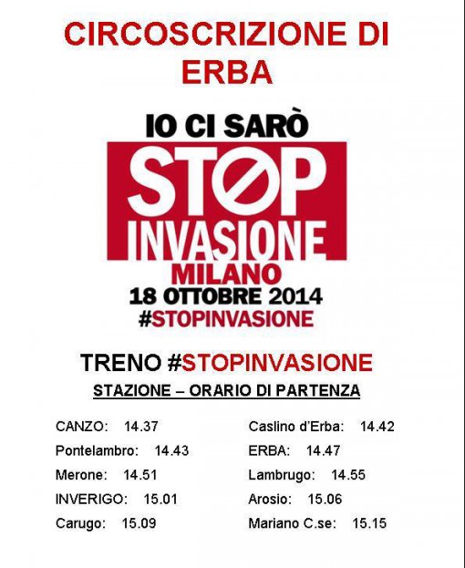 Stop invasione 18 ottobre 2014