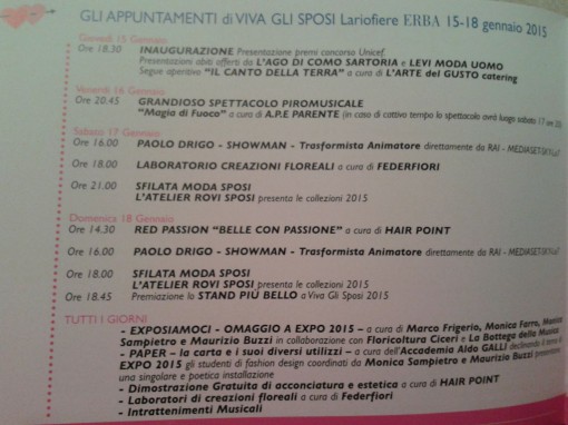 Viva gli Sposi 2015 (16) programma