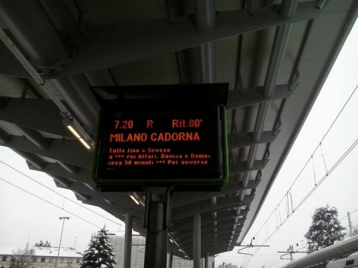 treno ritardi