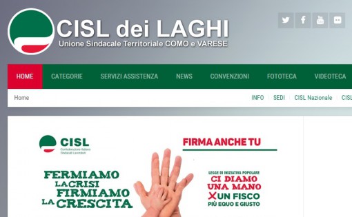 sito cisl laghi