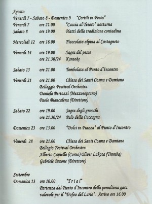 pro rezzago, estate 2015, programma