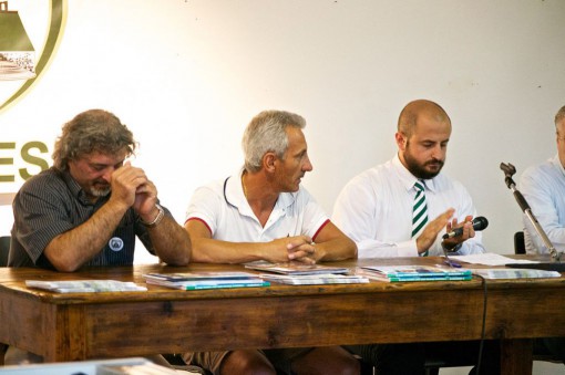Da sinistra Nicola Dibenedetto, Ivano Manzoni e il presidente dell'Erbese Marco Erra