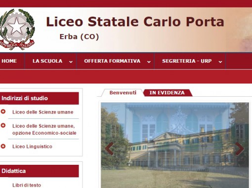 nuovo sito liceo porta erba