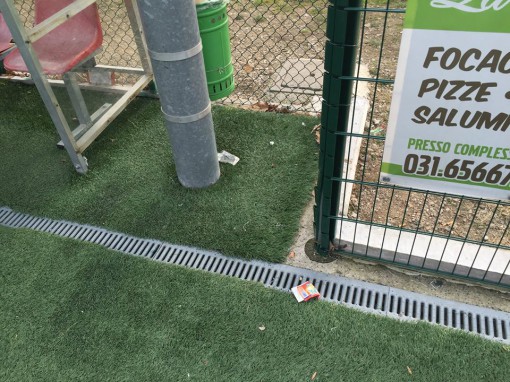 pusiano, centro sportivo, vandali