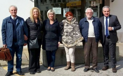 Da sinistra Luigi Marabese, Angela Marabese, Franceca Zeggio, Alda Marchetto, Silvano Valentini e Luigi Viaro
