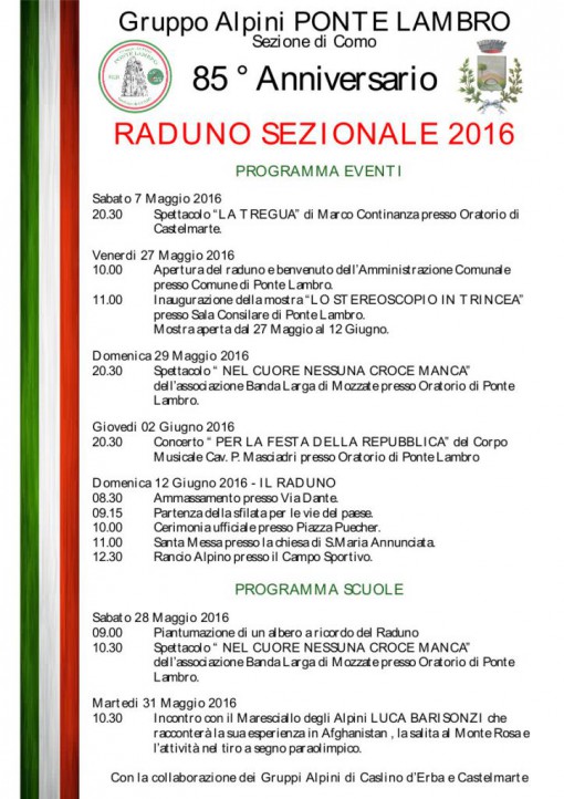 manifesto Programma Eventi