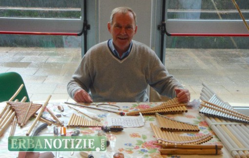 Il Maestro Vittorio Pozzi, costruttore di flauti di Pan