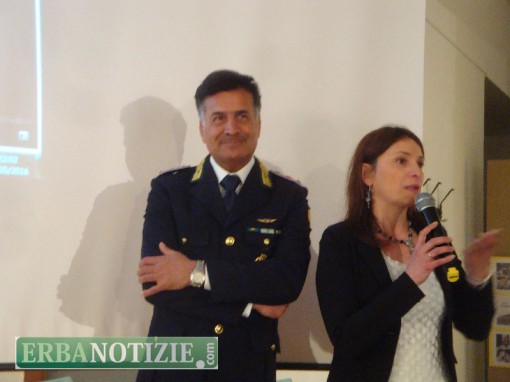 Il Comandante Franco Morizio e il sindaco Sabrina Panzeri