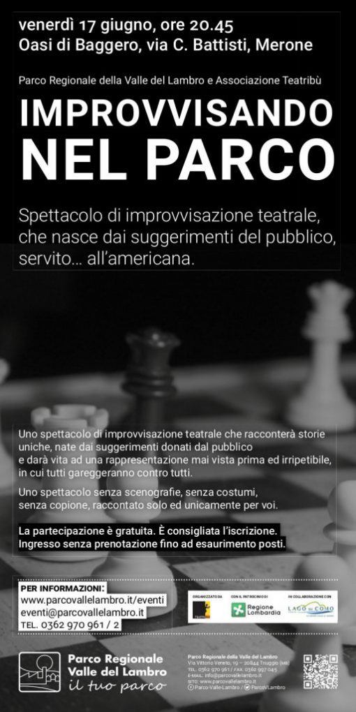 Locandina Improvvisando nel Parco 2016