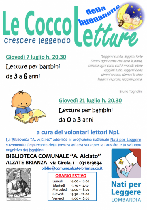 locandina coccole letture