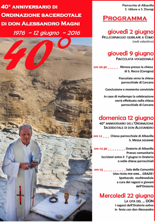 locandina_40 anni sacerdozio Don Alessandro