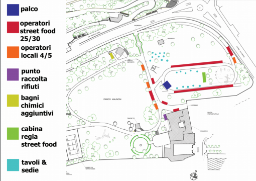 parco majnoni-piantina per streed food festival luglio 2016