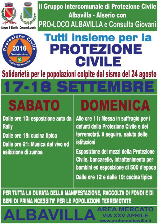 locandina festa protezione civile-ALBAVILLA 2016