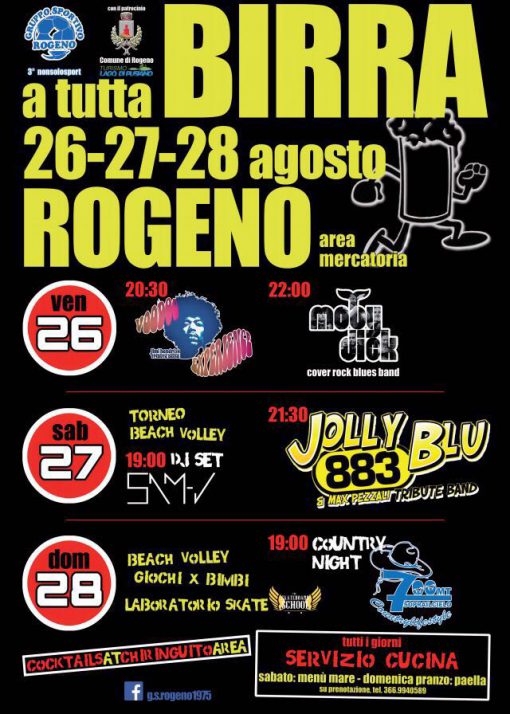 locandina festival a tutta birra rogeno-agosto 2016