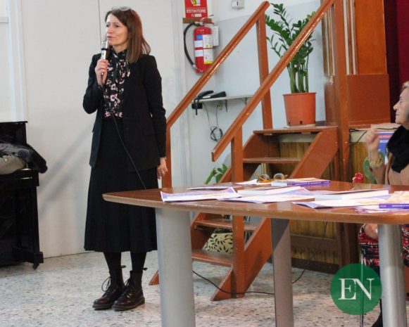 L'Assessore Anna Proserpio durante la presentazione del libro di Alberto Stucchi 