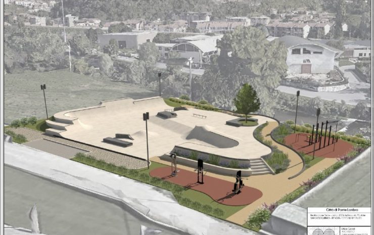 skatepark ponte lambro render