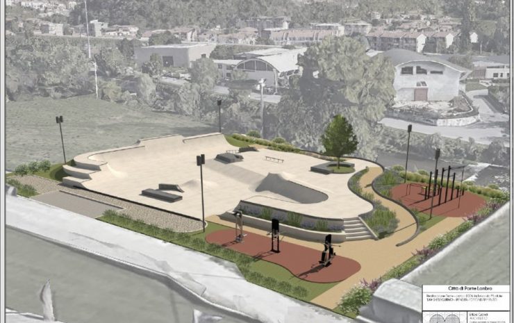 skatepark ponte lambro render