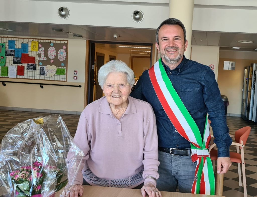 Ines Aiani con sindaco Mirko Paulon
