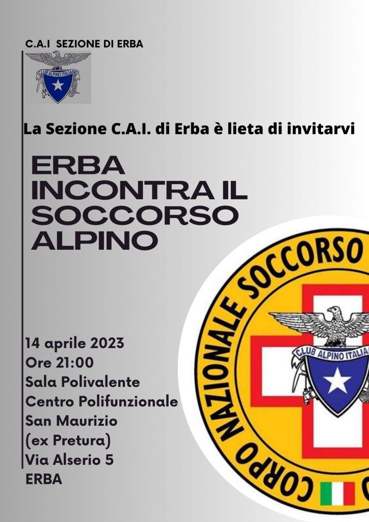 serata cai erba soccorso alpino