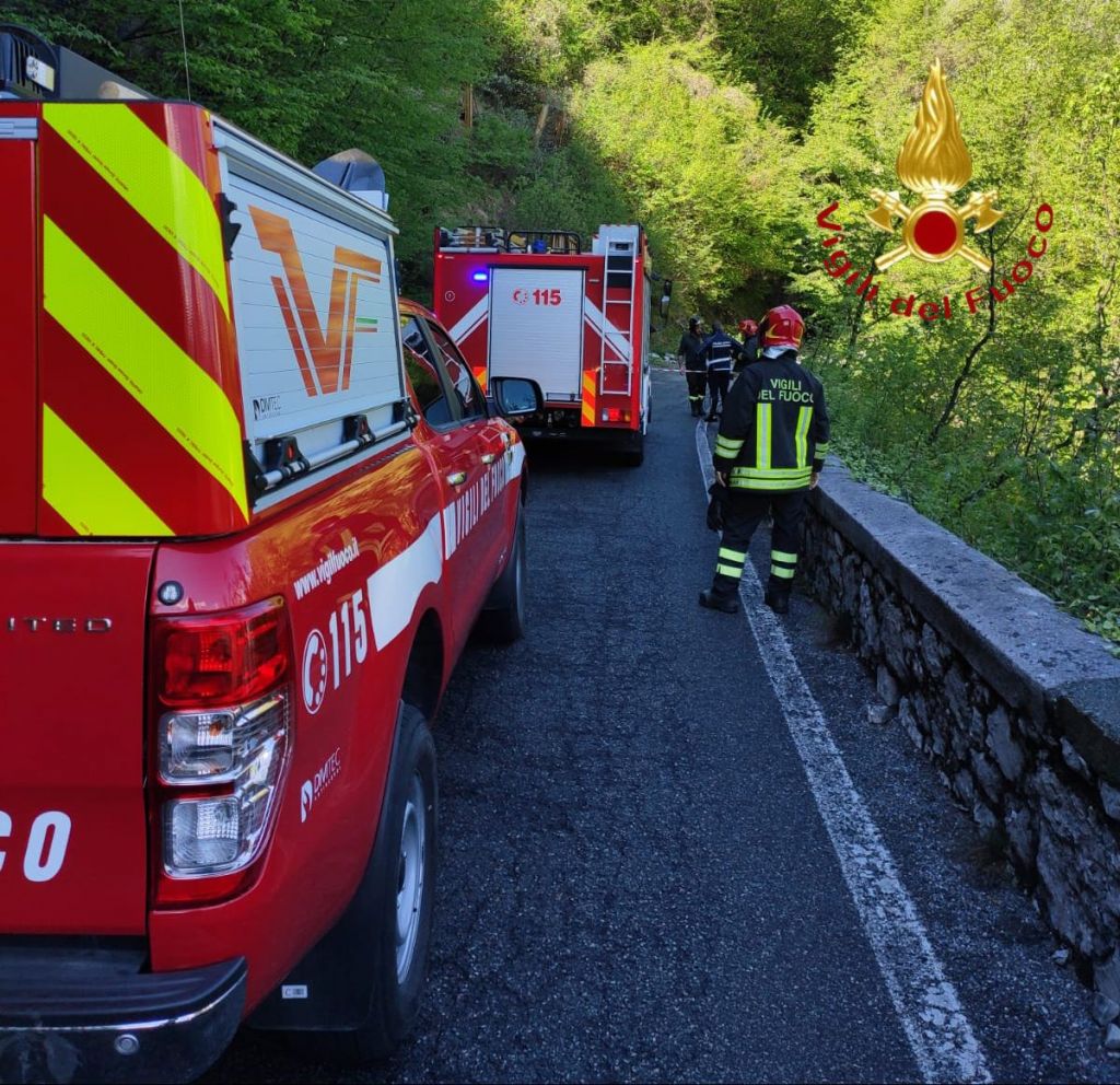 Sp46 frana Oliveto Lario