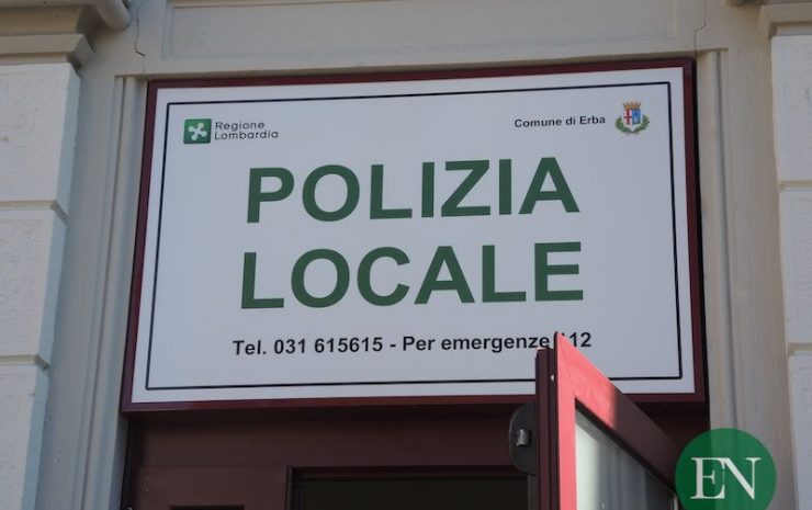 inaugurazione ufficio polizia locale erba stazione