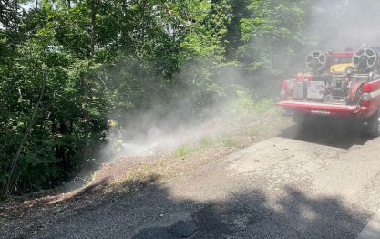 incendio ramaglie alpe del vicerè