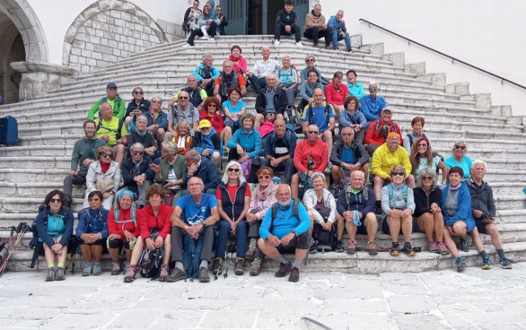 Senior Cai Erba trekking in Campania