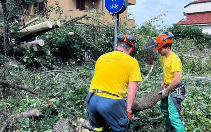 protezione civile como maltempo