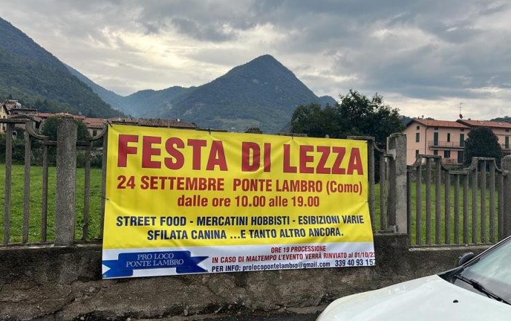 festa di lezza striscione