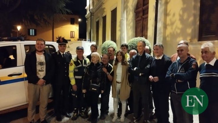 inaugurazione nuovo mezzo protezione civile albavilla
