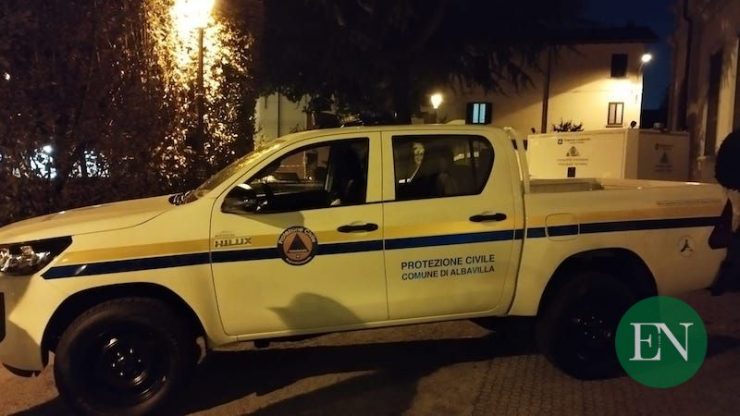 inaugurazione nuovo mezzo protezione civile albavilla